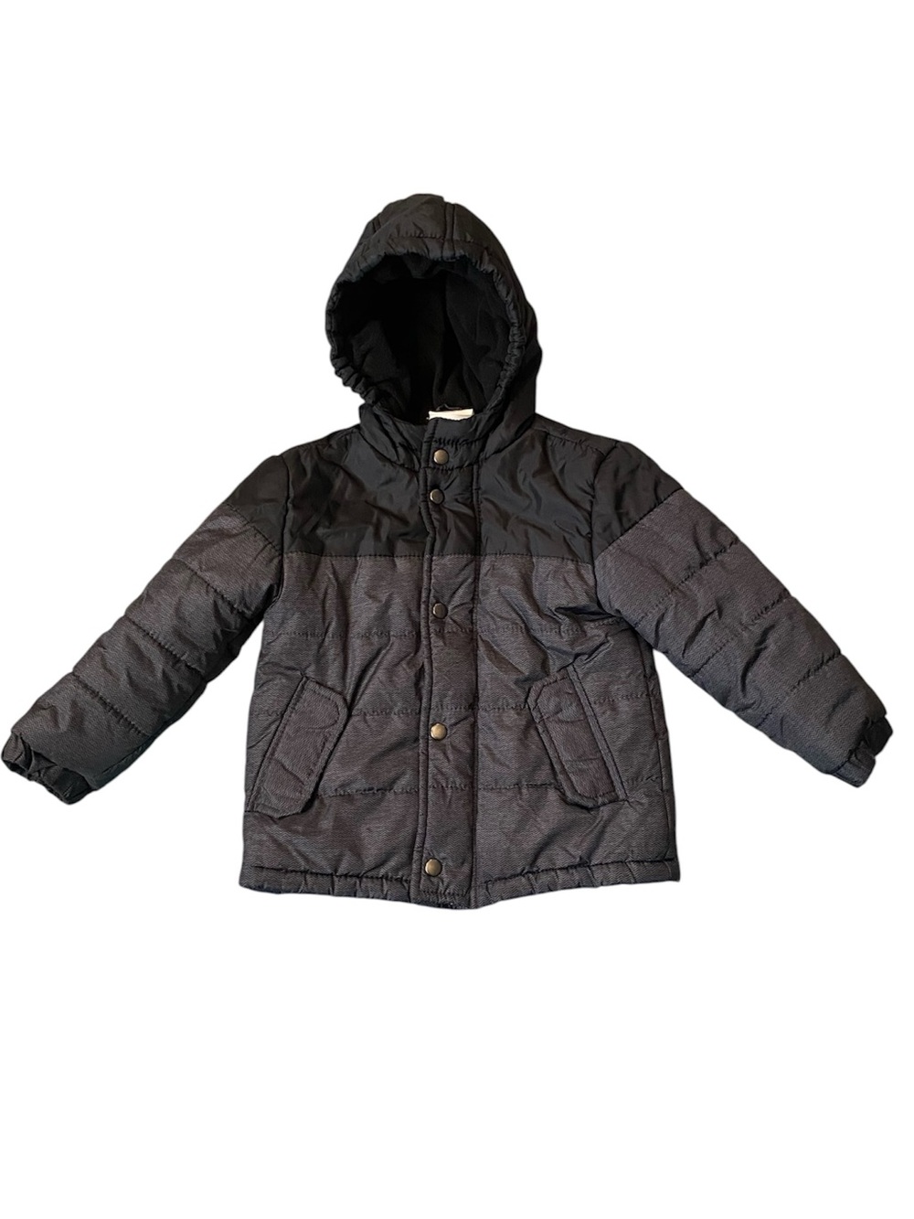 Crazy 8 Black Toddler Puffer Jacket with Hood